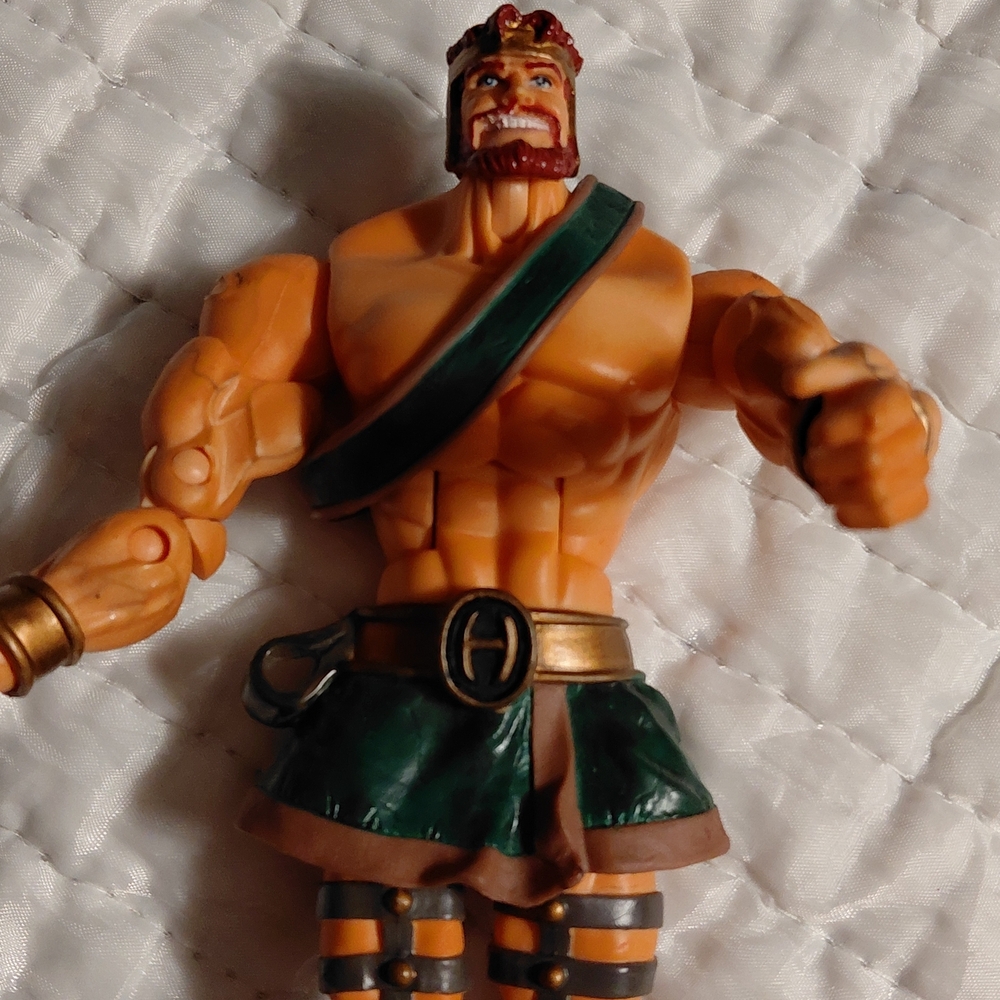 HERCULES  Action Figure with Green and Brown Armor